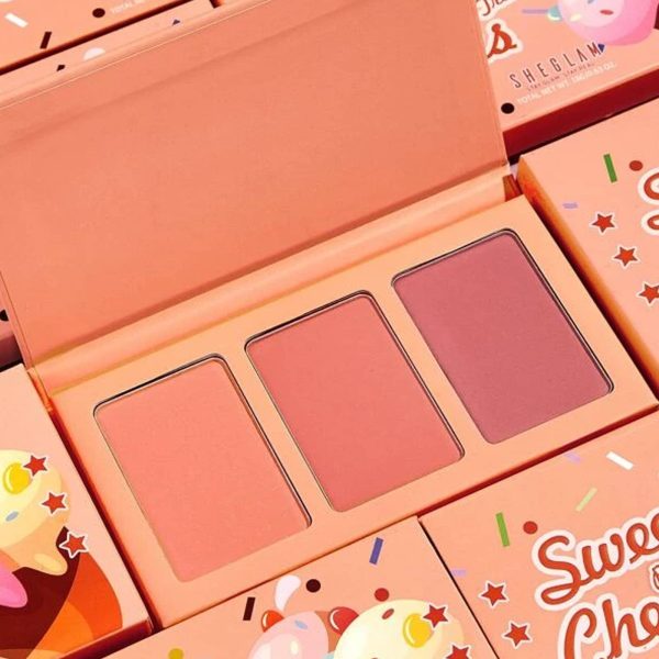 PRUDUCT 2 SHEGLAM Cheek Blush Trio Privet Cabana